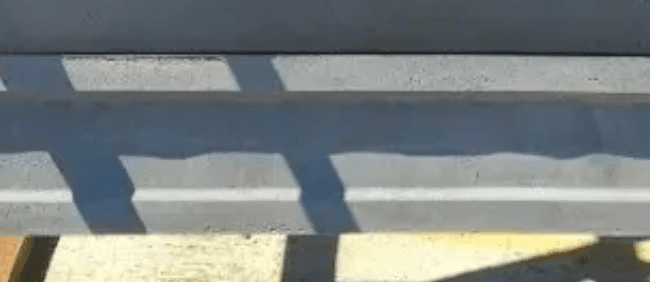 2,5 m x 0,20 m - gładka z wyżłobieniem